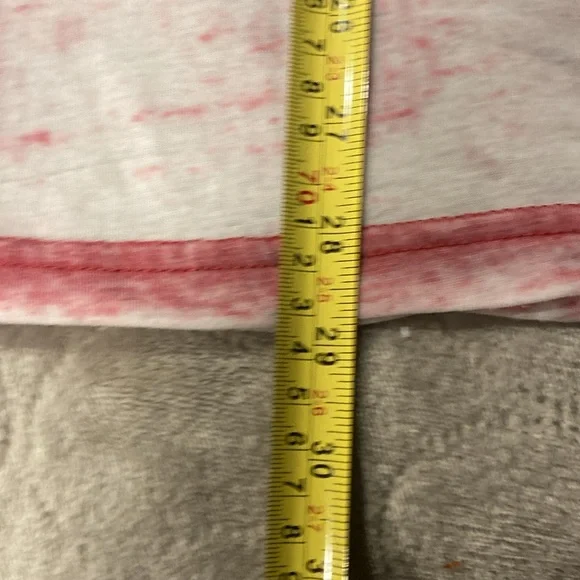 Machine Red and White Graphic Tee  made see through - Picture 3 of 6